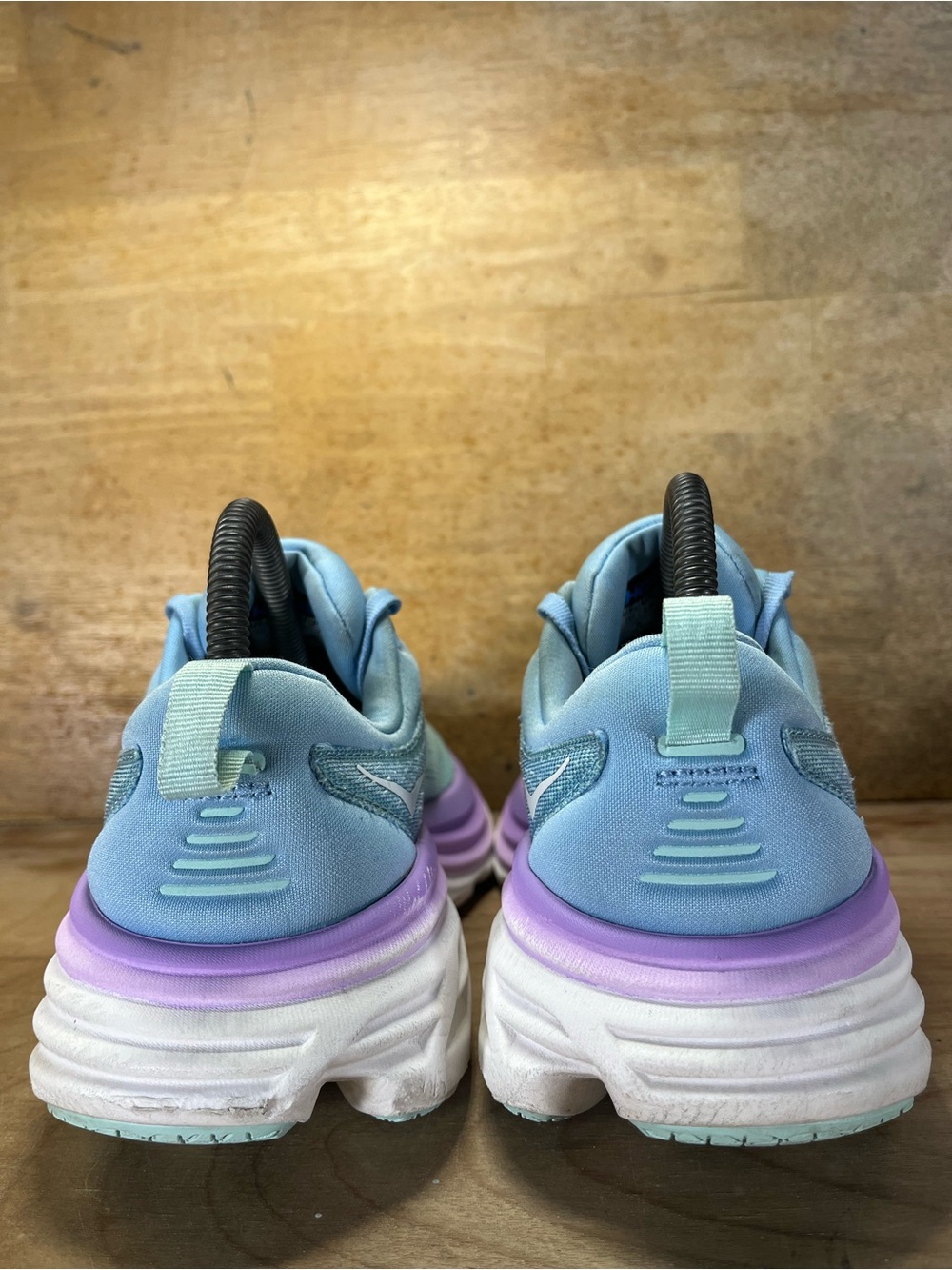 Hoka One One Bondi 8 Womens Size 7 Wide Running Shoes Sneakers Blue Purple - Picture 4 of 12